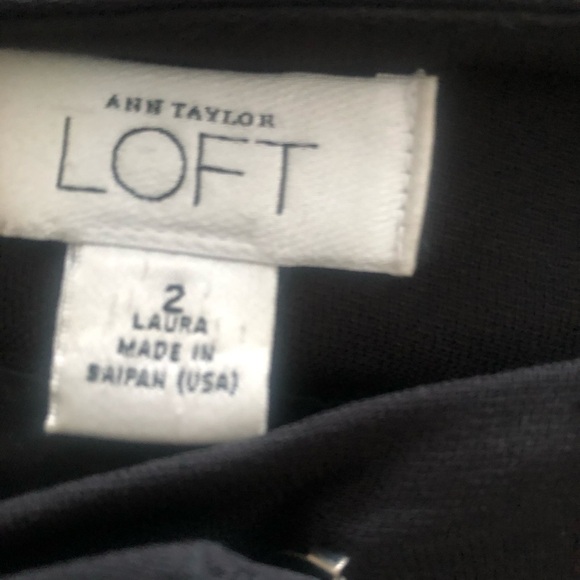 Women’s Black  Loft Dressy Pants Size 2! In Excellent Used Condition - Picture 5 of 8